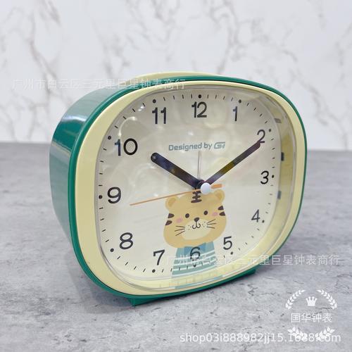 新款熱賣國華內打鈴卡通音樂靜音數字學生鬧鐘 廠家銷售 日用百貨